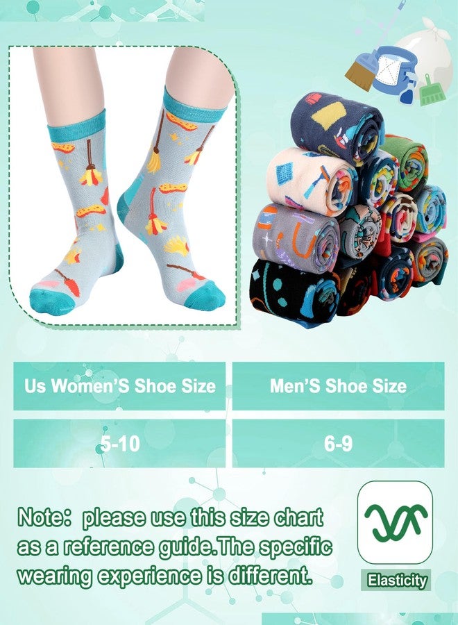 Croloose 24 Pairs Christmas Housekeeping Gifts Bulk Novelty Housekeeper Crew Socks Thank You Gifts for Cleaning Lady Housekeepers Employees Xmas International Housekeeping Week Appreciation Favors - Image 4
